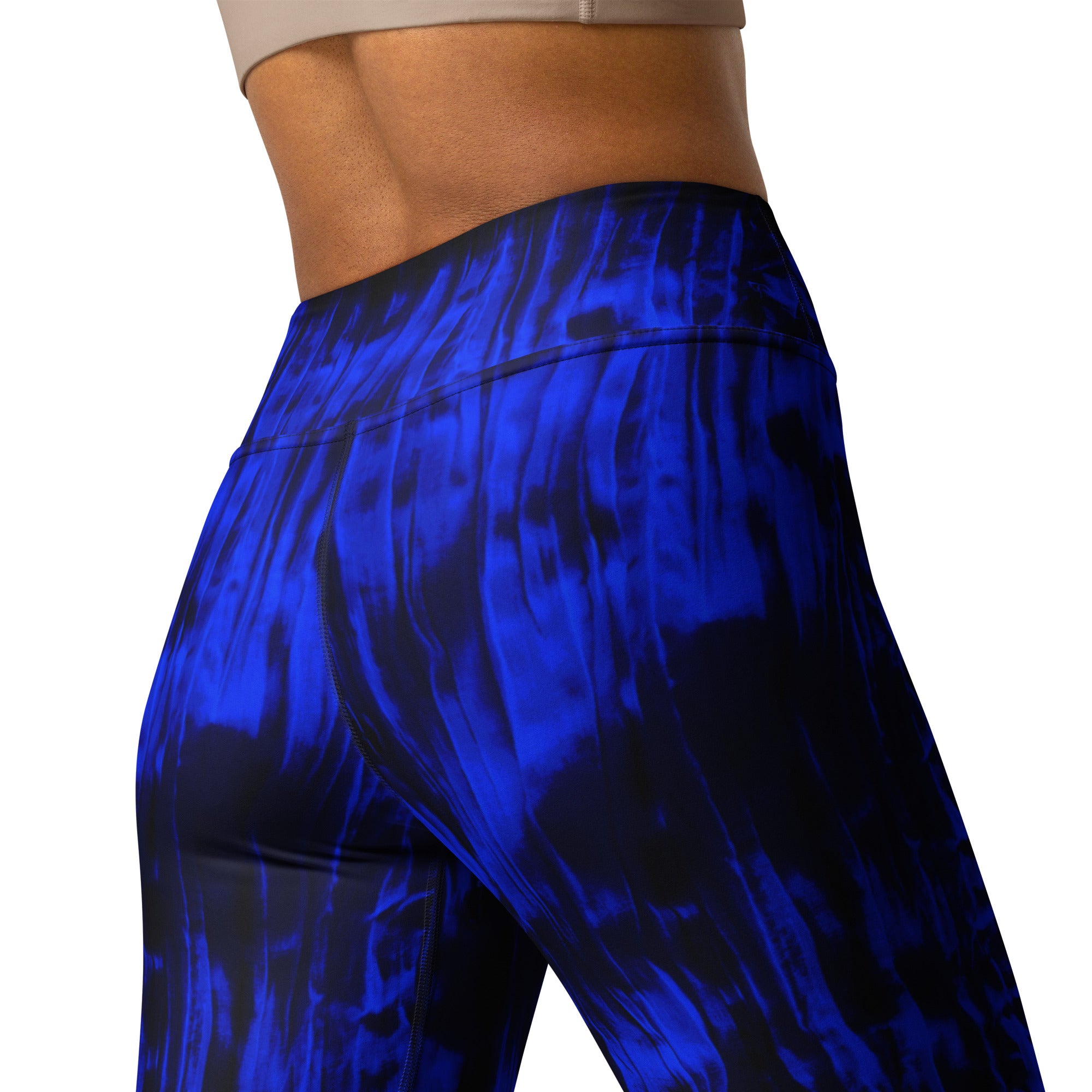 Yoga Pants. Gym High Waist Leggings. Dance Leggings Set. "Mood Indigo" Activewear by WickedYo.